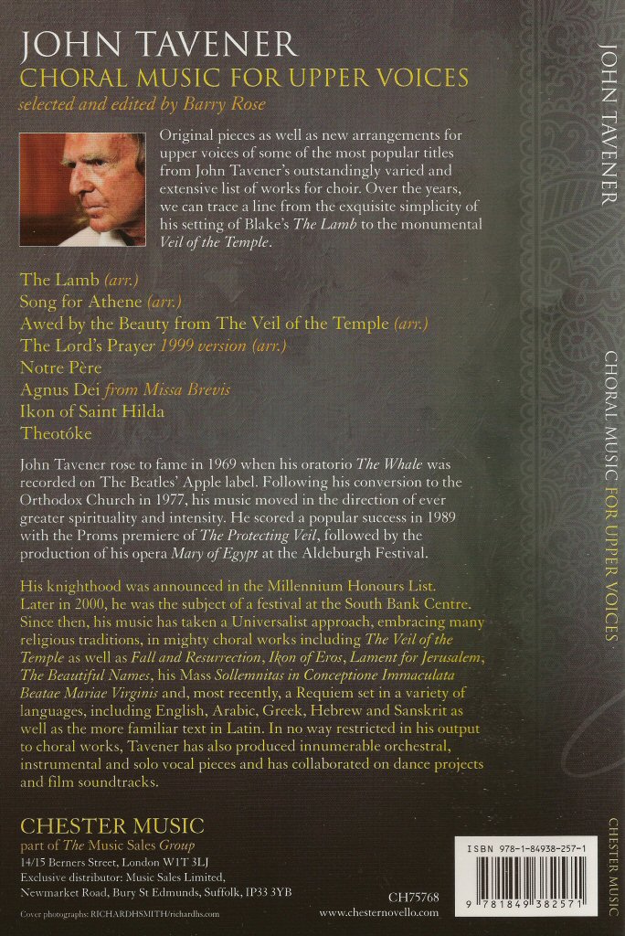 John Tavener Content Page Image
