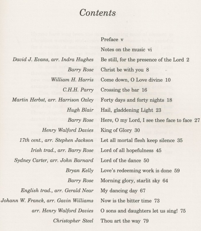 More Than Hymns 2 Content Page Image