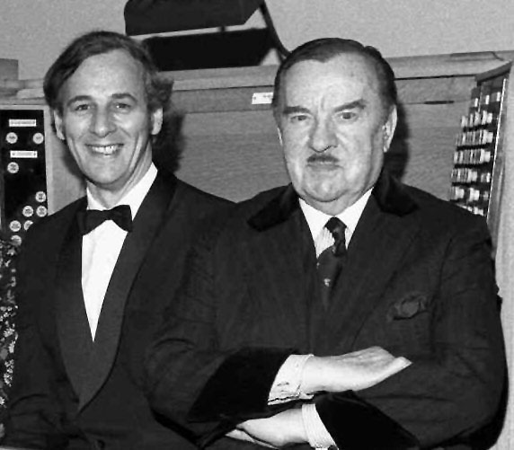 Barry Rose and George Thalben-Ball at the BBC Compton Concert Organ