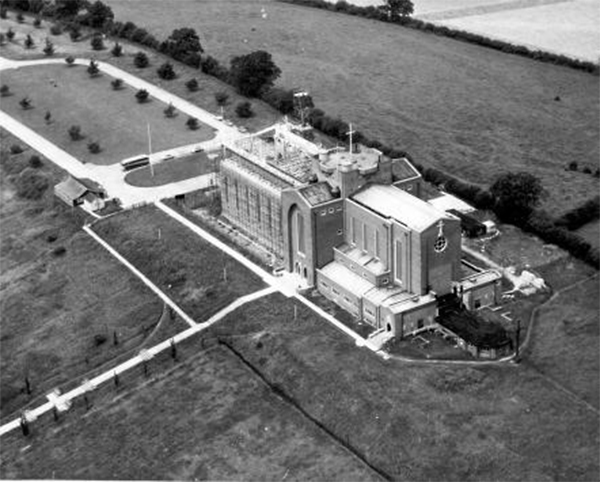Image: Aerial view of Guildford Cathedral, c1959